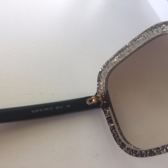 JIMMY CHOO TWO TONE GLITTER SUNGLASSES **No Case**